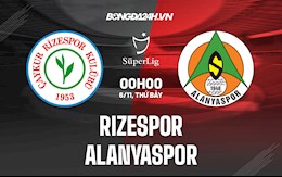 Nhận định, dự đoán Rizespor vs Alanyaspor 0h00 ngày 6/11 (VĐQG Thổ Nhĩ Kỳ 2021/22)