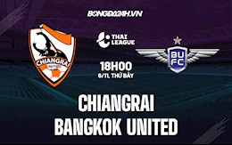 Nhận định,  Chiangrai vs Bangkok United 18h00 ngày 6/11 (VĐQG Thái Lan 2021/22)