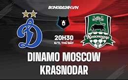 Nhận định Dinamo Moscow vs Krasnodar 20h30 ngày 6/11 (VĐQG Nga 2021/22)