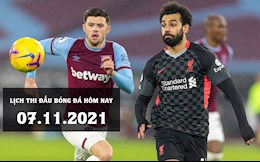 Lịch thi đấu bóng đá hôm nay 7/11: Arsenal vs Watford; West Ham vs Liverpool