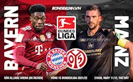Nhận định bóng đá Bayern Munich vs Mainz 21h30 ngày 11/12 (Bundesliga 2021/22)