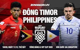 Nhận định bóng đá Timor Leste vs Philippines 16h30 ngày 11/12 (AFF Cup 2020)