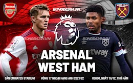 Nhận định Arsenal vs West Ham (3h00 ngày 16/12): Đánh chiếm pháo đài Emirates