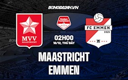 Nhận định Maastricht vs Emmen 2h ngày 18/12 (Hạng 2 Hà Lan 2021/22)