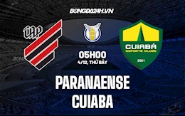 Nhận định Paranaense vs Cuiaba 5h00 ngày 4/12 (VĐQG Brazil 2021)