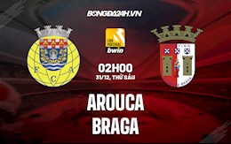 Nhận định Arouca vs Braga 2h ngày 31/12 (VĐQG Bồ Đào Nha 2021/22)