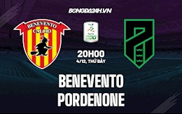 Nhận định, dự đoán Benevento vs Pordenone 20h00 ngày 4/12 (Hạng 2 Italia 2021/22)