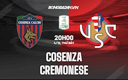 Nhận định Cosenza vs Cremonese 20h00 ngày 4/12 (Hạng 2 Italia 2021/22)