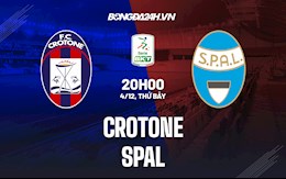 Nhận định,  Crotone vs SPAL 20h00 ngày 4/12 (Hạng 2 Italia 2021/22)