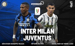 Nhận định bóng đá Inter Milan vs Juventus 2h45 ngày 3/2 (Cúp quốc gia Italia 2020/21)