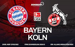 Nhận định bóng đá Bayern Munich vs Cologne 21h30 ngày 27/2 (Bundesliga 2020/21)