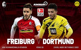 Nhận định bóng đá Freiburg vs Dortmund 21h30 ngày 6/2 (Bundesliga 2020/21)