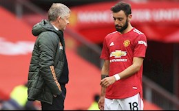 Bruno Fernandes đau đớn sau trận hoà Everton