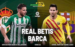 Nhận định bóng đá Betis vs Barca 3h00 ngày 8/2 (La Liga 2020/21)