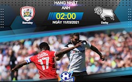 Nhận định bóng đá Barnsley vs Derby County 2h00 ngày 11/3 (Hạng Nhất Anh 2020/21)