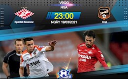 Nhận định bóng đá Spartak Moscow vs Ural 23h00 ngày 18/3 (VĐQG Nga 2020/21)
