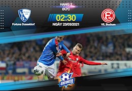 Nhận định bóng đá Dusseldorf vs Bochum 2h30 ngày 23/3 (Hạng 2 Đức 2020/21)