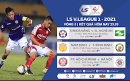 Kết quả - Bảng xếp hạng V.League 2021 hôm nay 23/3