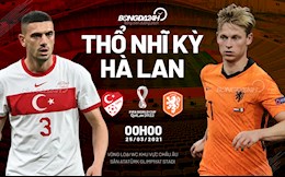 Nhận định bóng đá Thổ Nhĩ Kỳ vs Hà Lan 0h00 ngày 25/3 (Vòng loại World Cup 2022)
