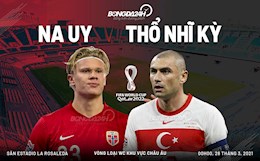Nhận định bóng đá Na Uy vs Thổ Nhĩ Kỳ 0h00 ngày 28/3 (Vòng loại World Cup 2022)