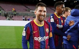 HÀI HƯỚC: Messi hành động như trẻ con khi Pique ghi bàn