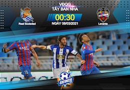 Nhận định bóng đá Sociedad vs Levante 0h30 ngày 8/3 (La Liga 2020/21)
