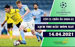 Lịch thi đấu, lịch trực tiếp Cúp C1 hôm nay 14/4/2021: Hai tấm vé cuối
