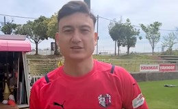 Đặng Văn Lâm tiết lộ mục tiêu sau buổi tập đầu cùng Cerezo Osaka