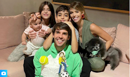 “Thiên thần” Kaka hạnh phúc bên vợ và các con nhân dịp sinh nhật