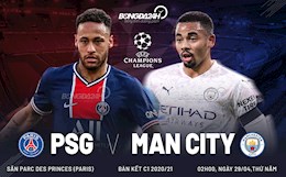 Nhận định bóng đá PSG vs Man City 2h00 ngày 29/4 (Bán kết Champions League 2020/21)