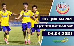 Lịch thi đấu, lịch trực tiếp U19 Quốc gia 2021 hôm nay 4/4: Đất võ đấu HV NutiFood