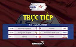Trực tiếp V.League hôm nay 7/4/2021 (Link xem VTV6, BDTV, TTTV)