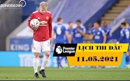 Lịch thi đấu Ngoại hạng Anh hôm nay 11/5: MU thua - Man City sẽ vô địch sớm