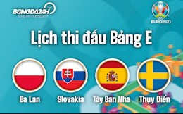 Lịch thi đấu, lịch trực tiếp EURO 2020 bảng E: Coi chừng!! Có Bò tót
