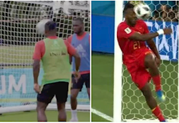 VIDEO: Michy Batshuayi tái hiện pha bóng đáng hổ thẹn ở World Cup 2018