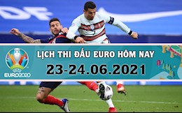 Lịch thi đấu Euro 2020 đêm nay (23/6) rạng sáng mai 24/6