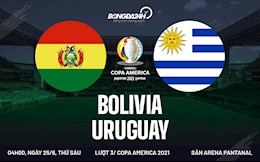 Link xem trực tiếp Copa America 2021 : Bolivia vs Uruguay hôm nay