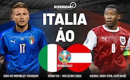 Trực tiếp bóng đá Italia vs Áo 2h00 ngày 27/6 (Euro 2020)