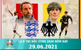 Lịch thi đấu Euro 2020 đêm nay (29/6) rạng sáng mai (30/6)