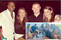 Jonny Evans, Tom Cleverly Ashley Young và Wayne Rooney hội tụ ở Bồ Đào Nha