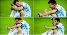 Messi facetime với vợ con sau chức vô địch Copa America