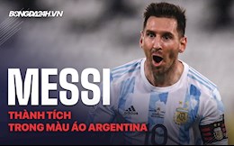 INFOGRAPHIC: 16 năm trong màu áo ĐT quốc gia của Messi