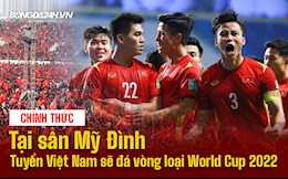 Nóng: ĐT Việt Nam được đá trên SVĐ Mỹ Đình tại vòng loại 3 World Cup 2022