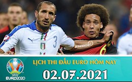 Lịch thi đấu Euro 2020 đêm nay (2/7) rạng sáng mai (3/7)