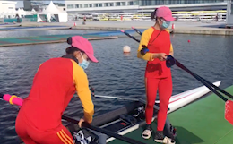 VIDEO: Đội Rowing bắt đầu luyện tập ở vịnh Tokyo