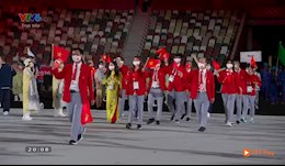 VIDEO: Đoàn Thể thao Việt Nam diễu hành trong lễ khai mạc Olympic 2020