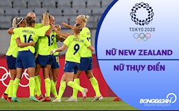 Video nữ New Zealand vs nữ Thụy Điển (Vòng bảng Bóng đá nữ Olympic 2020)