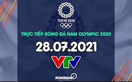 Trực tiếp bóng đá nam Olympic 2020 hôm nay 28/7 (Link xem VTV5, VTV9)