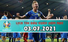 Lịch thi đấu Euro 2020 đêm nay (3/7) rạng sáng mai (4/7)