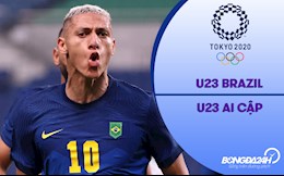 Video tổng hợp: Brazil 1-0 Ai Cập (Tứ kết Bóng đá nam Olympic 2020)